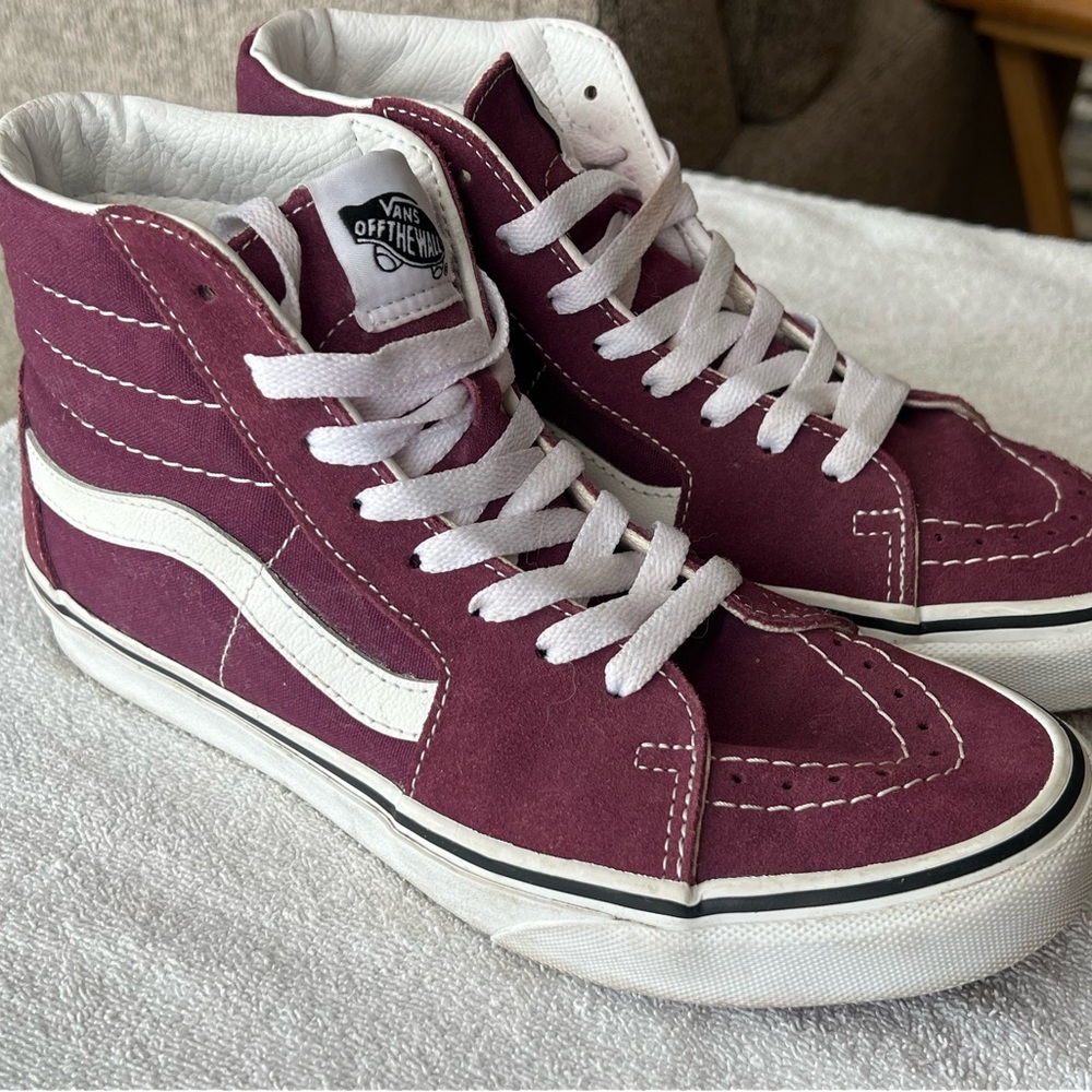 Dark Purple Vans Women 7.5